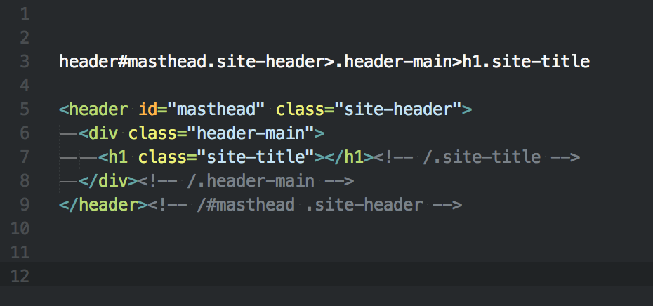 MacのSublime Text 3 + Emmet で閉じタグの後ろにコメントを加える設定
